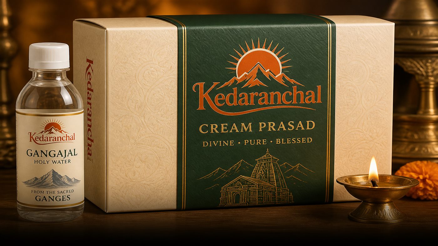 Kedaranchal cream prasad and Gangajal